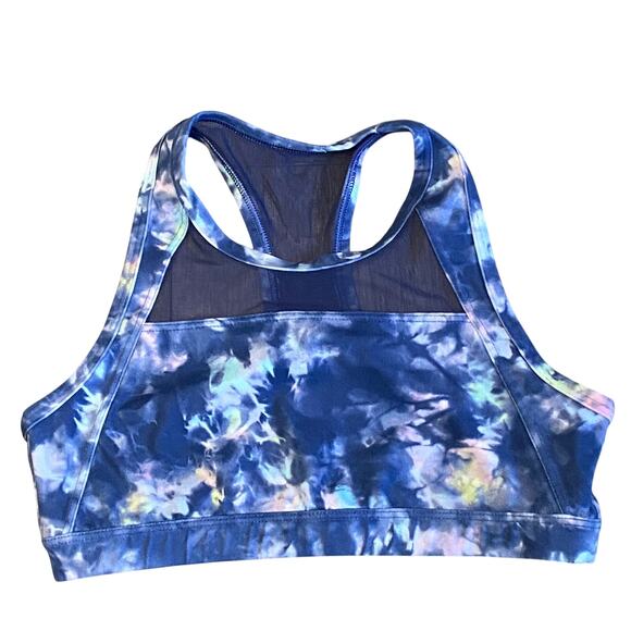 Athleta Other - Athleta Girl Sports Bra Girl Sz 8 Blue Tie Dye Racer Back